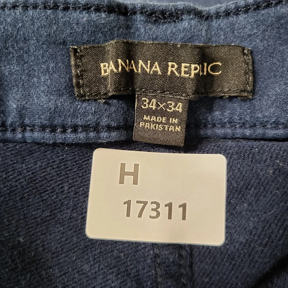 Banana Republic Men Pants 34X34 Navy Chino 31